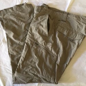 Columbia convertible zip off shorts pants
